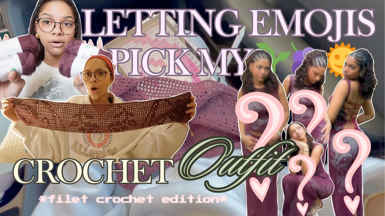 letting emojis pick my summer crochet project 🌞🌳🪻| *filet crochet edition*