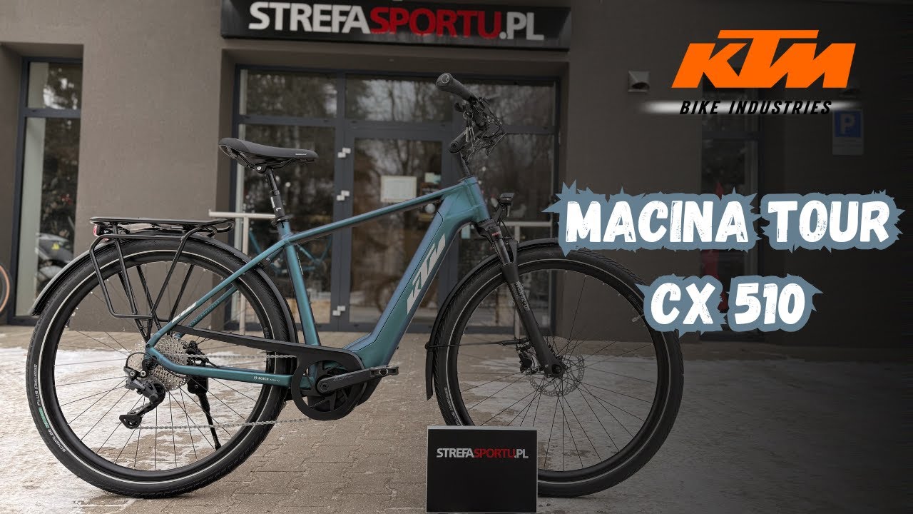 Rower KTM Macina Tour CX 510 green purple flip