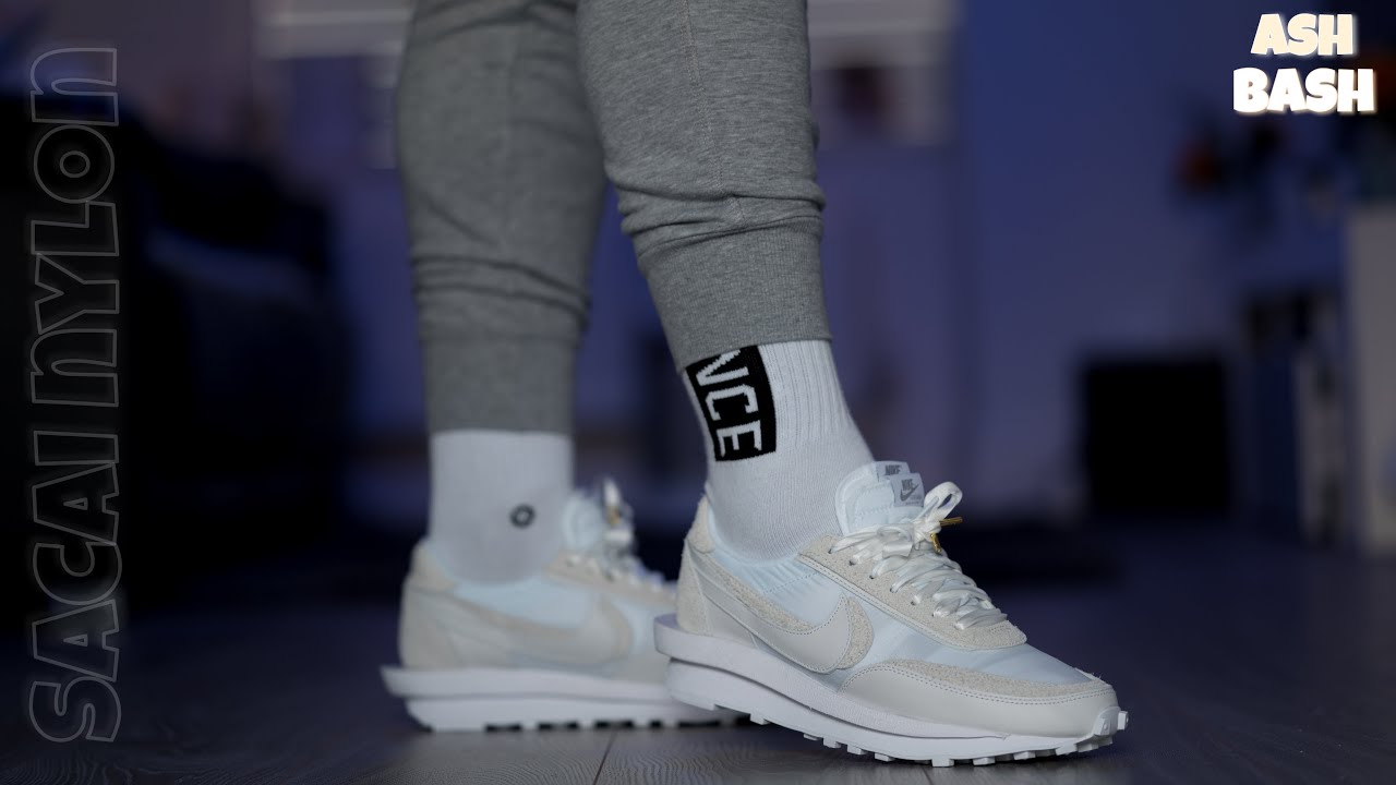 Review + On Feet | Sacai x Nike LD Waffle White 'Nylon' | Ash Bash