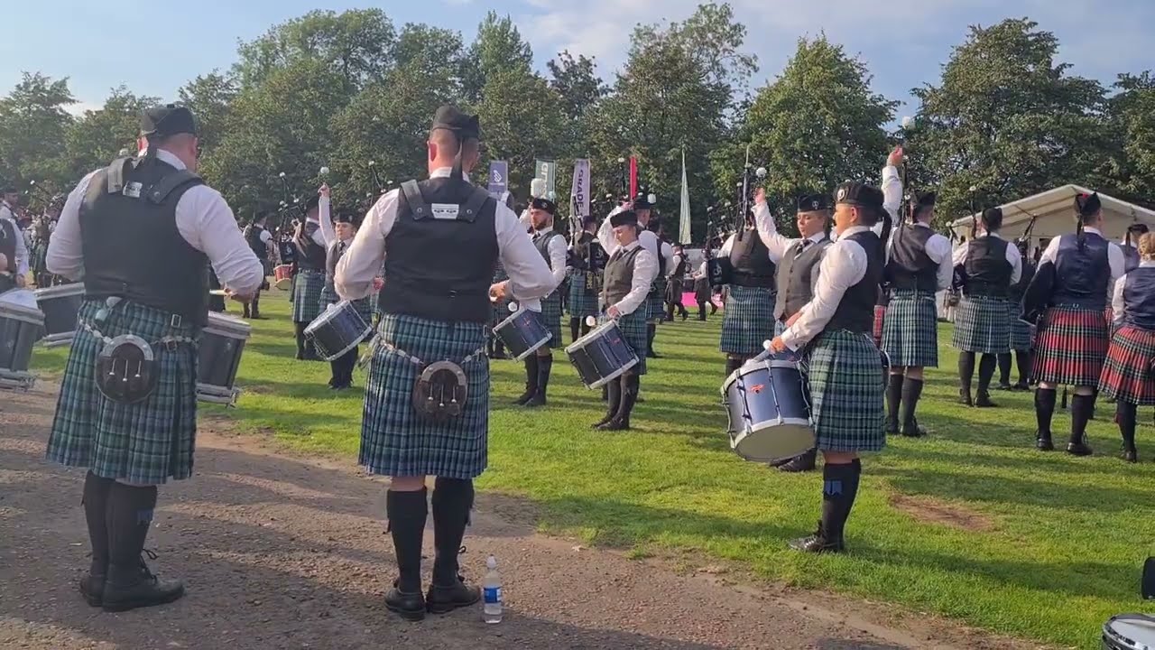 Inveraray and District 6 8 marches during the WPBC March Past, 2022