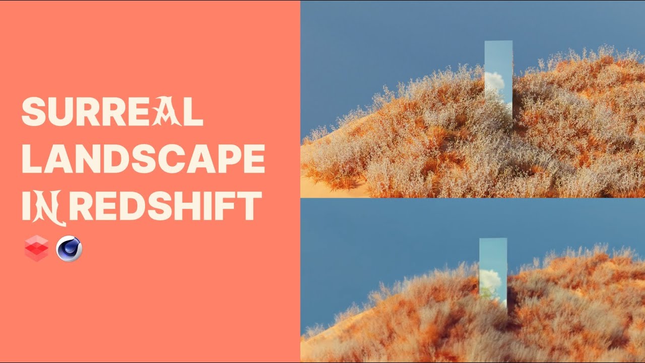 Easy Landscape in Redshift C4D (tutorial) ✨