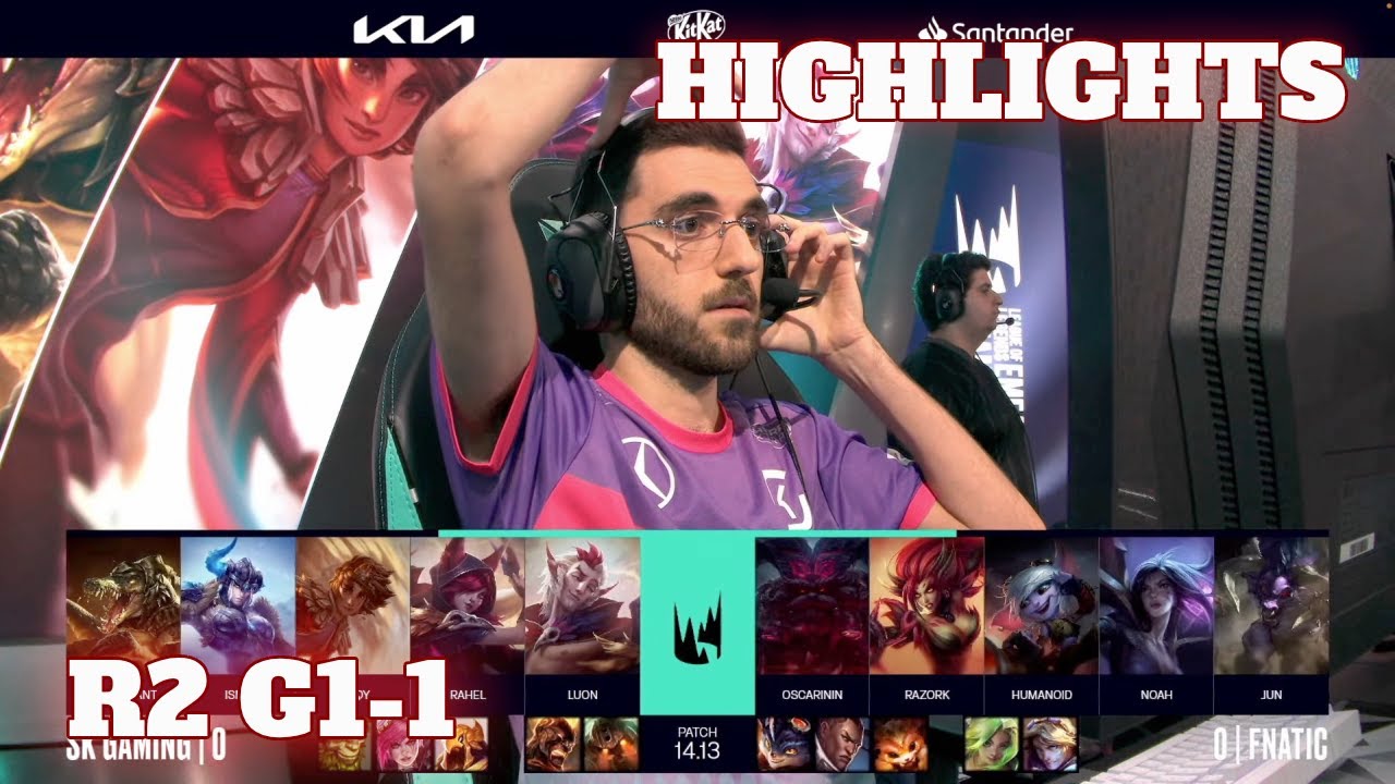 SK vs FNC - Game 1 Highlights | Round 2 LEC Summer 2024 Playoffs | SK Gaming vs Fnatic G1