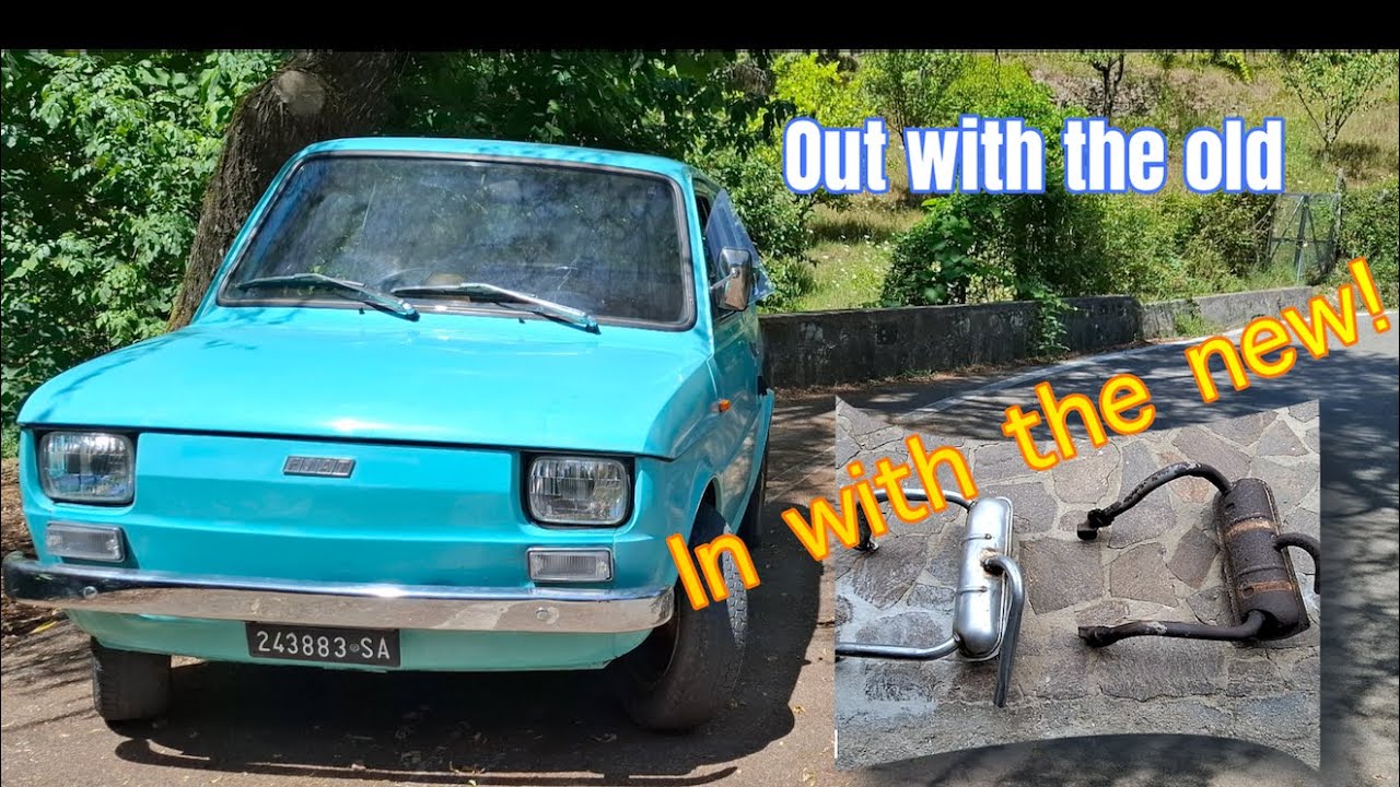 Old Fiat car restoration Fiat 126 - part 6 exhaust