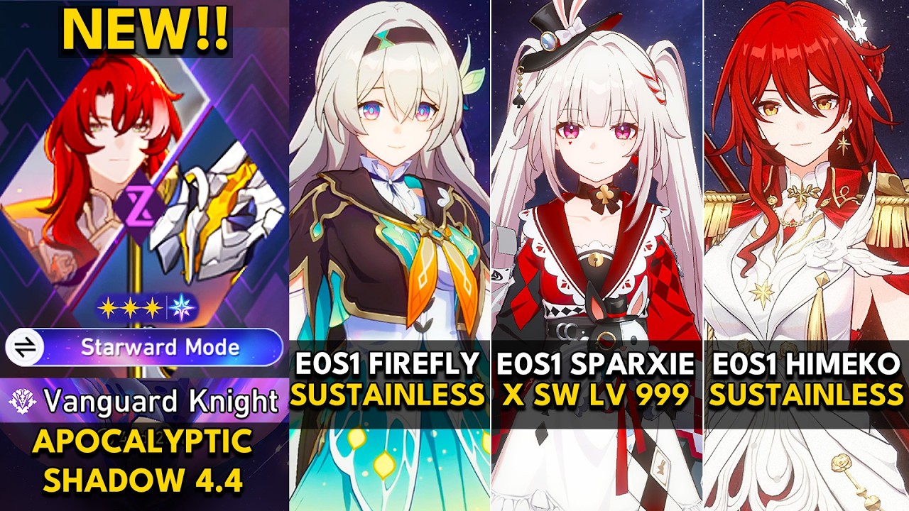 NEW Apocalyptic Shadow 4.4 Starward Mode | E0S1 Firefly, E0S1 Sparxie, E0S1 Himeko Nova | HSR 4.4