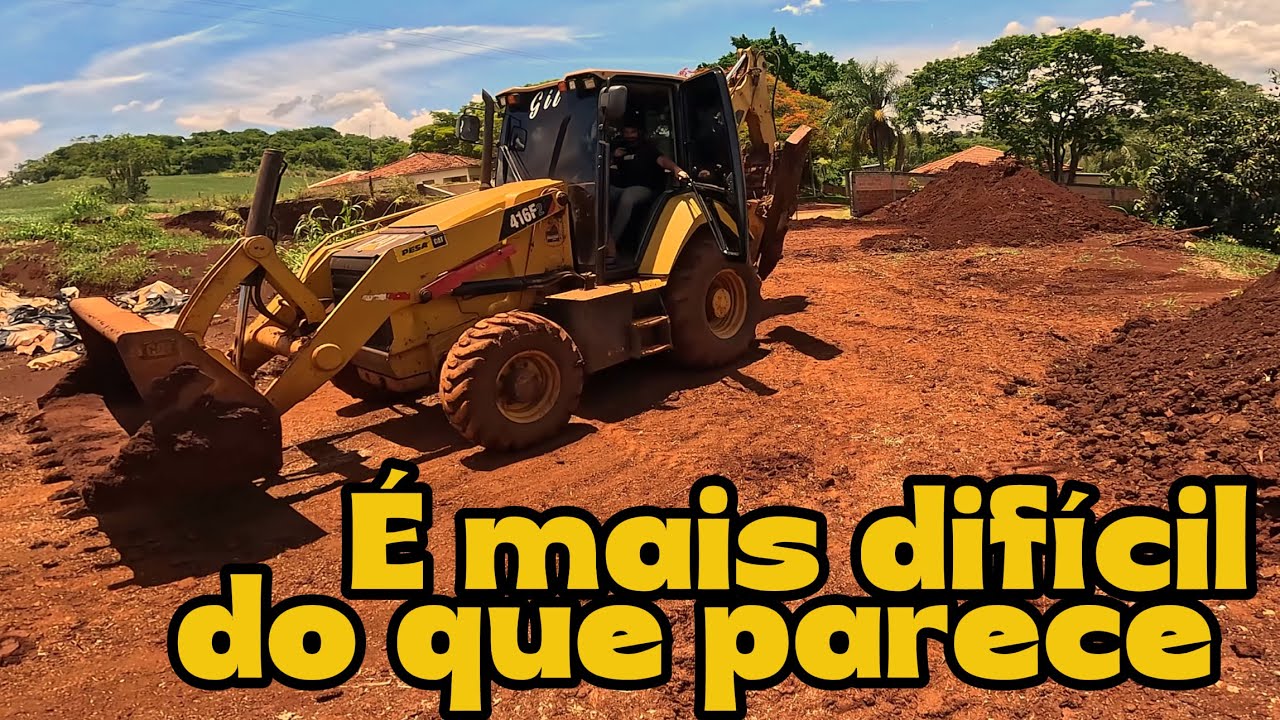Operei uma retroescavadeira (ro&ccedil;avlog)