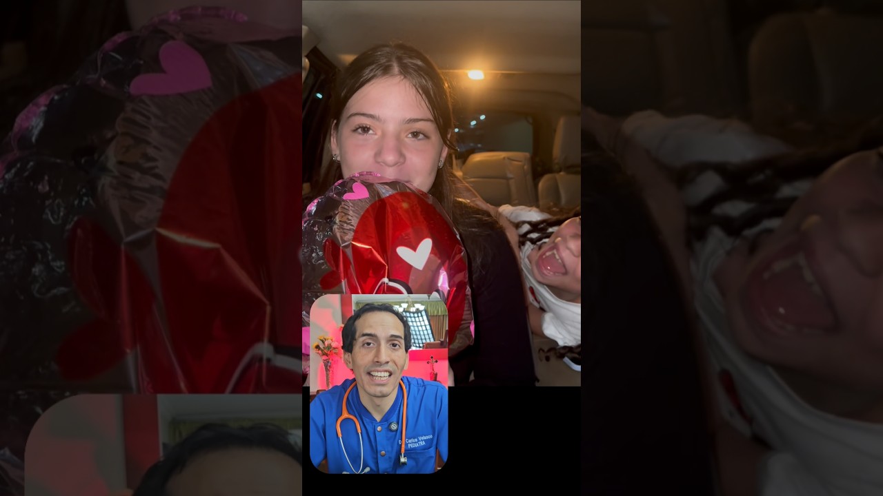 Respirar globos de helio #pediatria #medicina