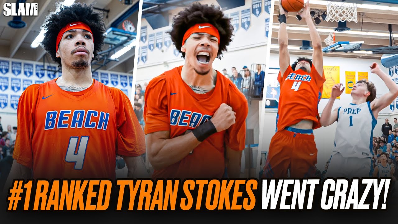 #1 Ranked Tyran Stokes DOMINATING Public School Hoops with JJ Crawford 😮‍💨🔥