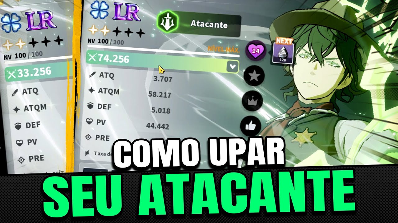 COMO ficar MAIS FORTE no seu ATACANTE - Black Clover: Mobile