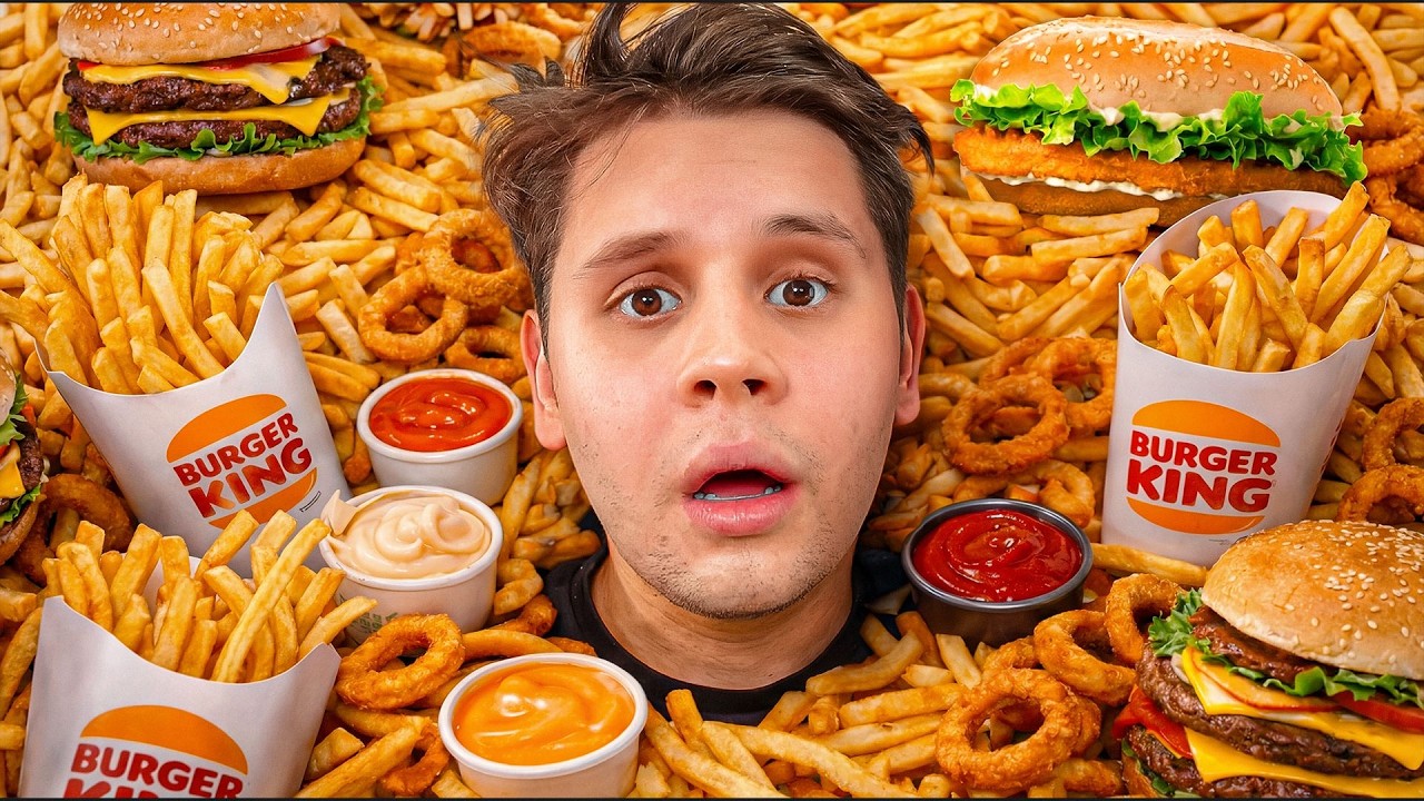 7 Tage nur Burger King essen 2.0🍔 – ich musste mir jedes Essen verdienen!