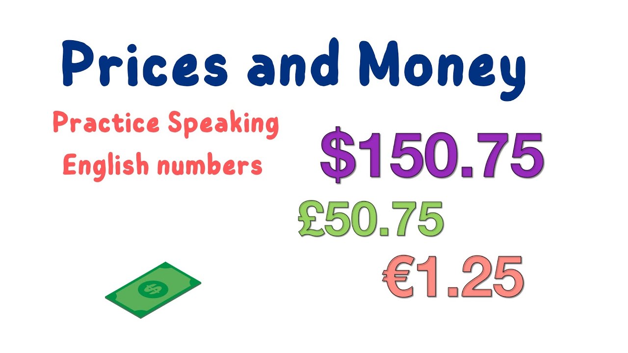 Practice English Numbers | Prices and money in English