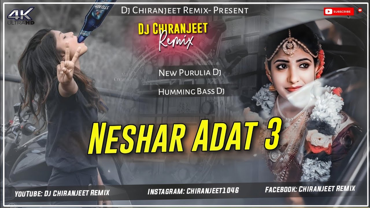 Neshar Adat 3 - Remix | New Purulia Dj Song | Humming Bass Dj | Dj Chiranjeet Remix