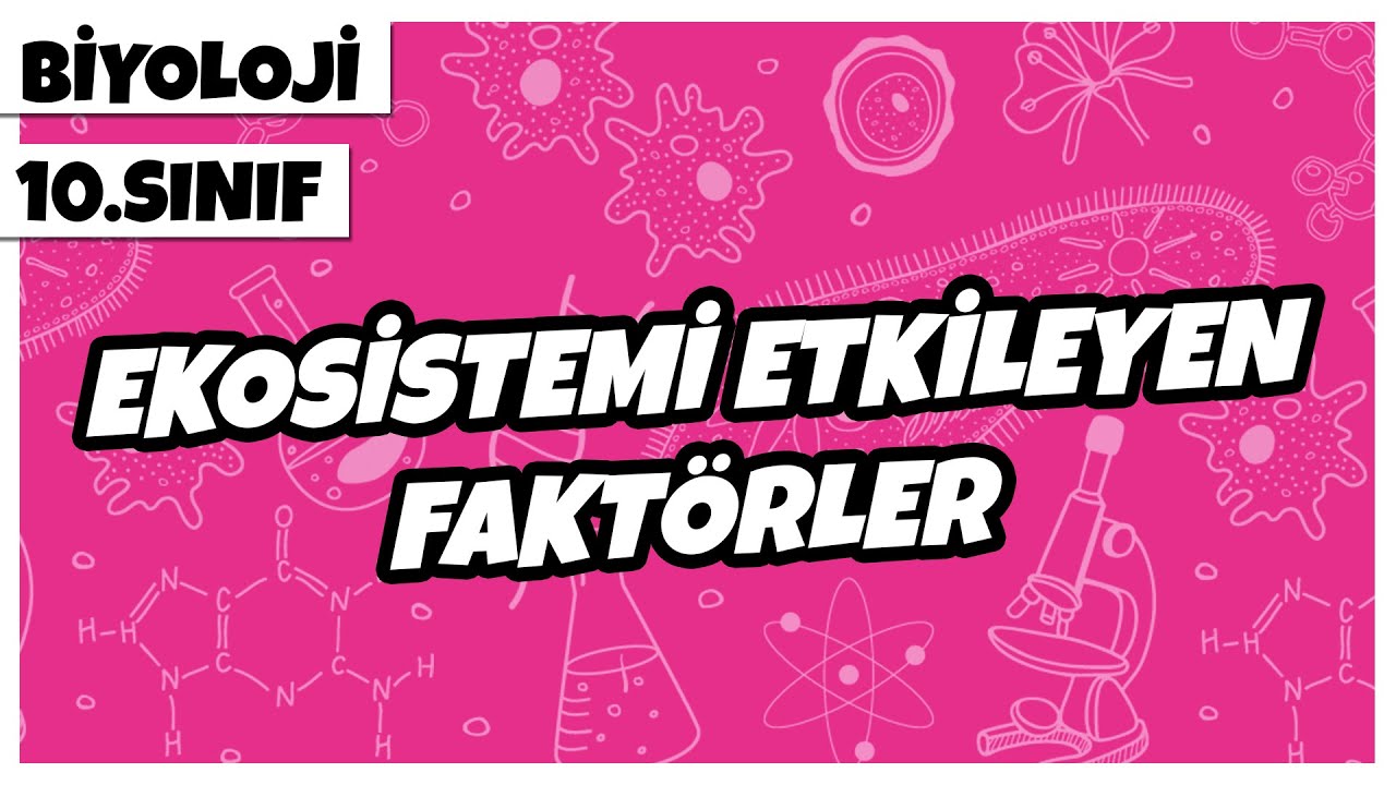 10. Sınıf Biyoloji - Ekosistemi Etkileyen Faktörler