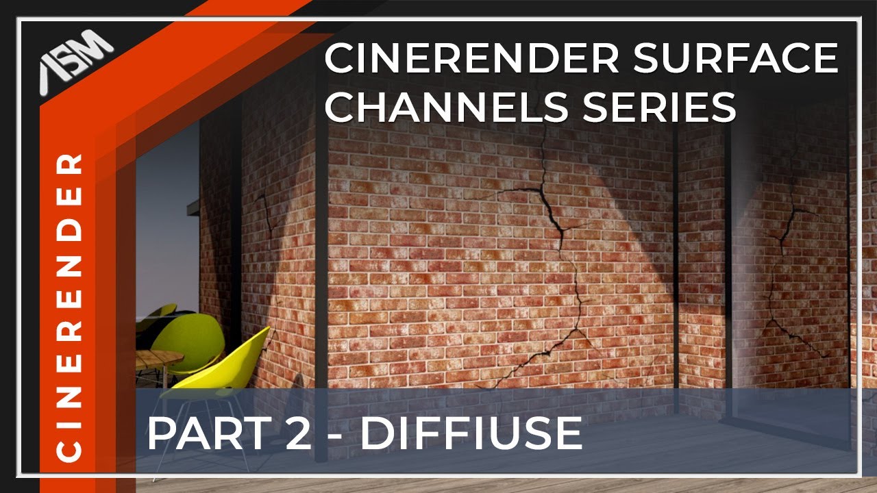 CineRender Surface Settings Series Part 2 Diffuse Channel in ARCHICAD