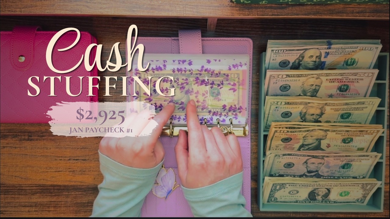 Cash Stuffing $2,925 | Magic Month Paycheck + Christmas Money