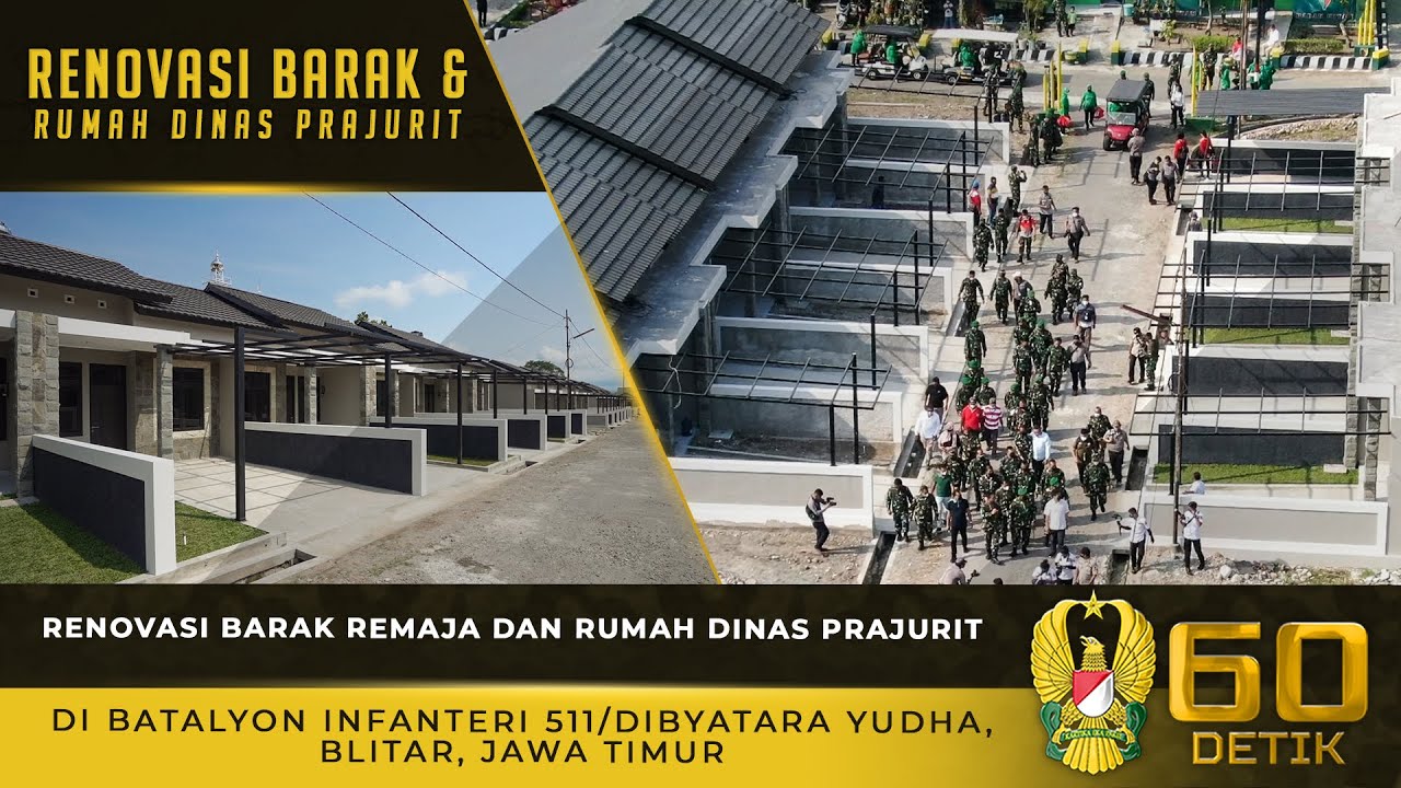 Renovasi Barak Remaja & Rumah Dinas Prajurit di Yonif 511, Blitar