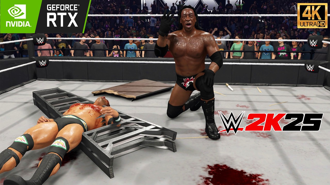 WWE 2K25  : Booker T vs The Rock - LEGENDS COLLIDE IN TLC! 🔥(4K60fps)