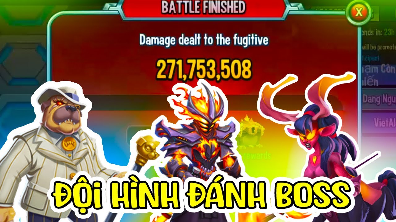 Monster Legends: Good Team Fight Boss - Đội Hình Đánh Boss Rất Tốt Trong Bounty Hunt