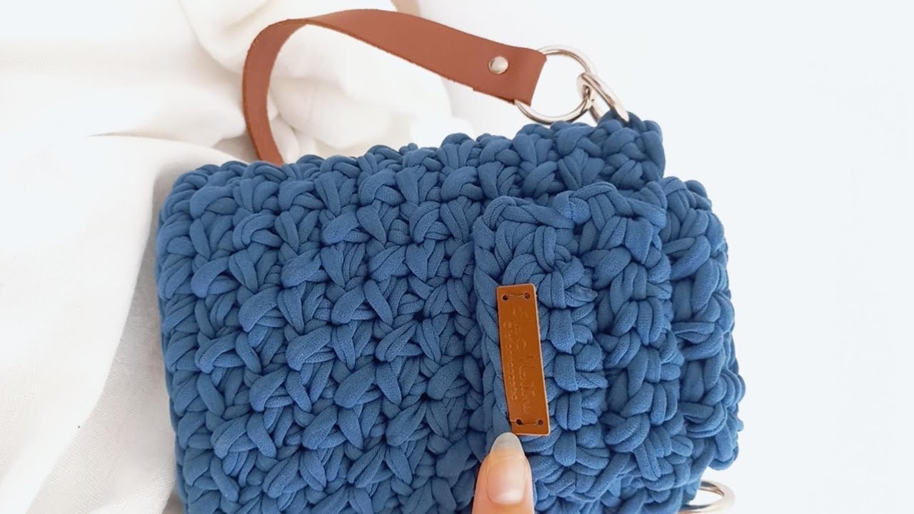 BOLSA DE CROCHÊ COM FIO DE MALHA / BAG / TRANSVERSAL / OMBRAL / @ FEITOAMAOPORISA