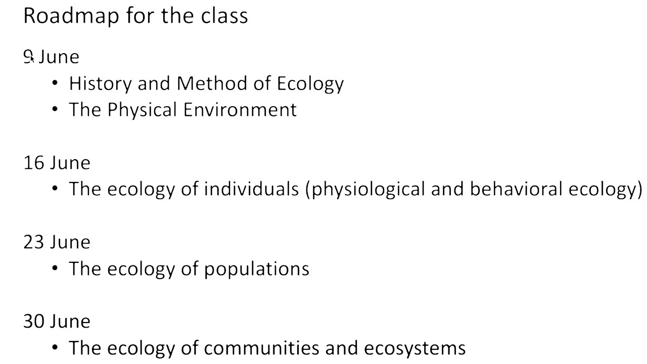 A Survey of Ecology 1 2020