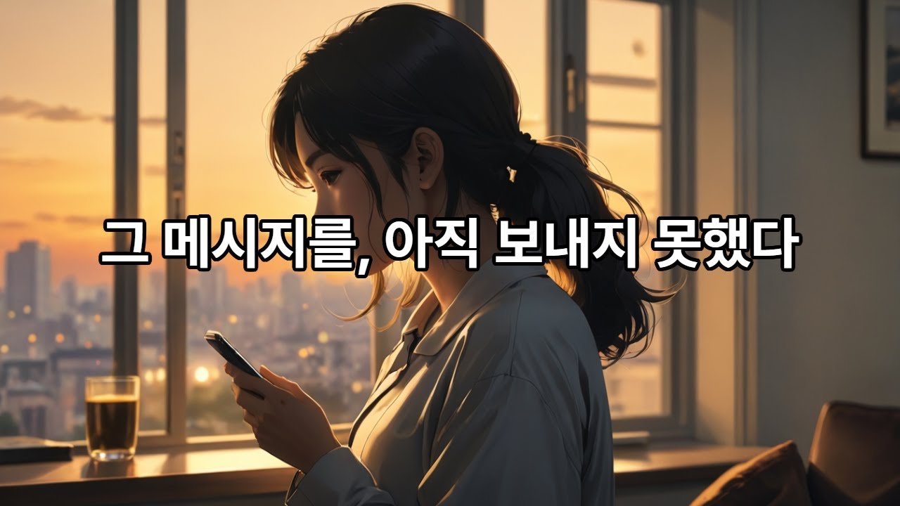 메시지를 바로 보내지 않았던 그 순간