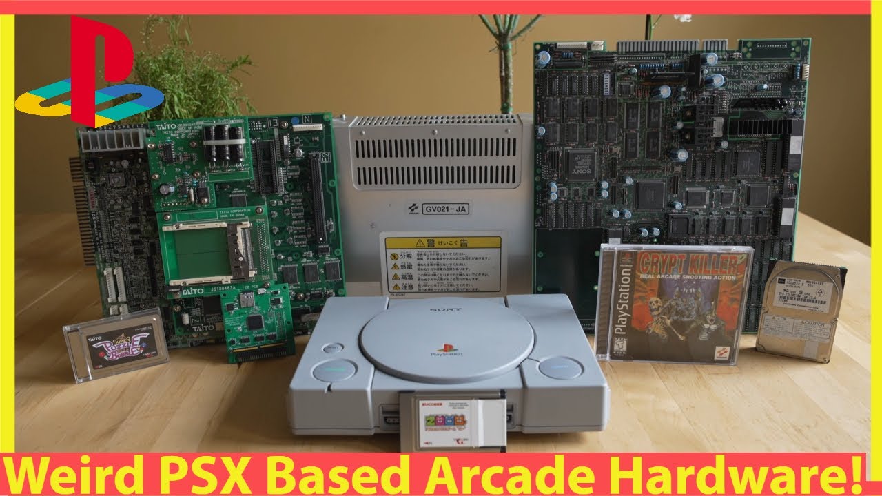 The Wild World of PSX Arcade PCBs! Taito G Net, Konami Crypt Killer and More! PS1 Arcade Hardware