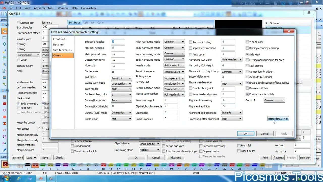 HQ PDS STORE DEFAULT VALUE ANY PRO