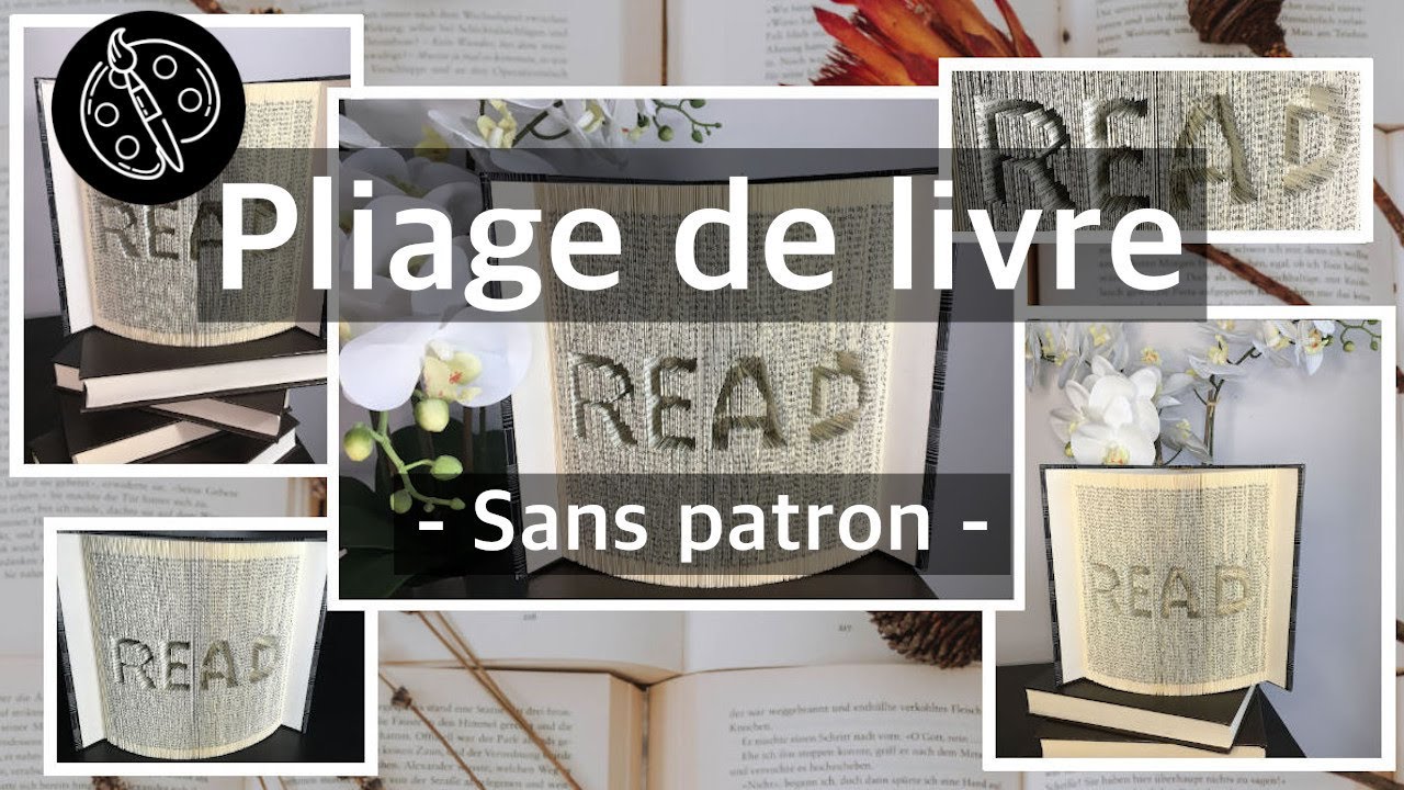 Pliage de livre sans patron - Livre plié - Sculpture sur livre - DIY pour recycler vos vieux livres