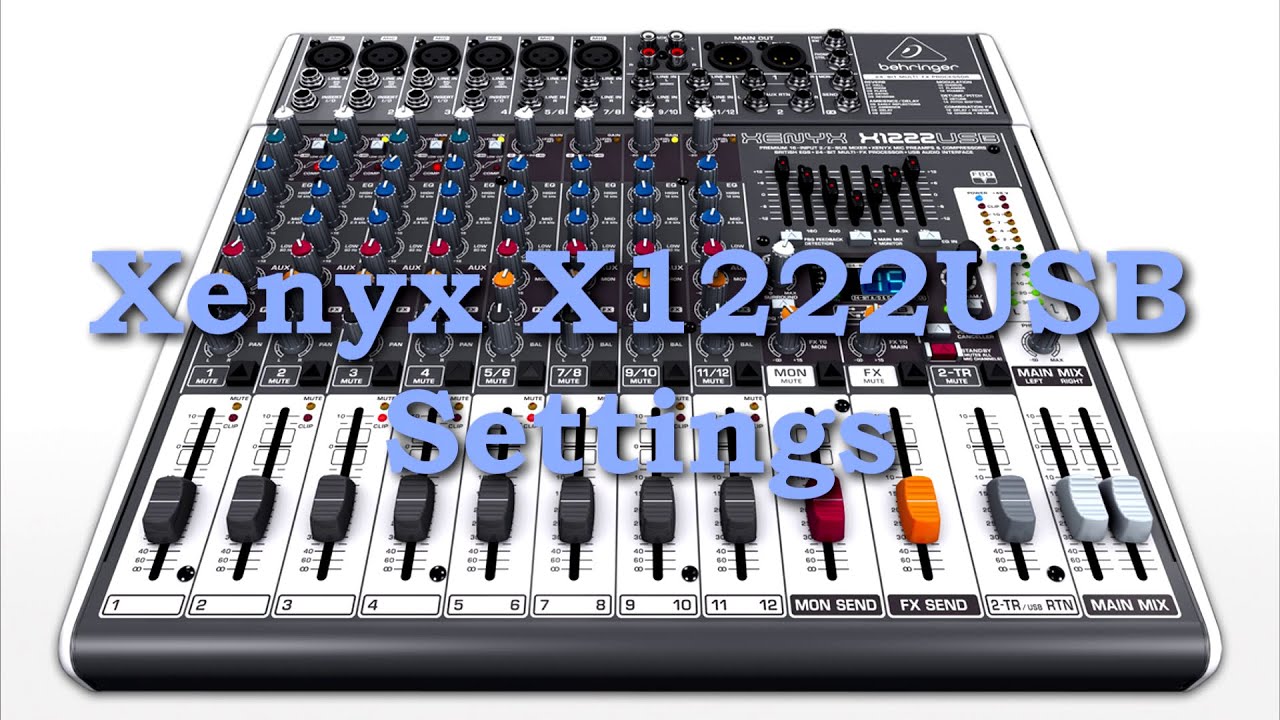 BEHRINGER Xenyx X1222USB Einstellungen