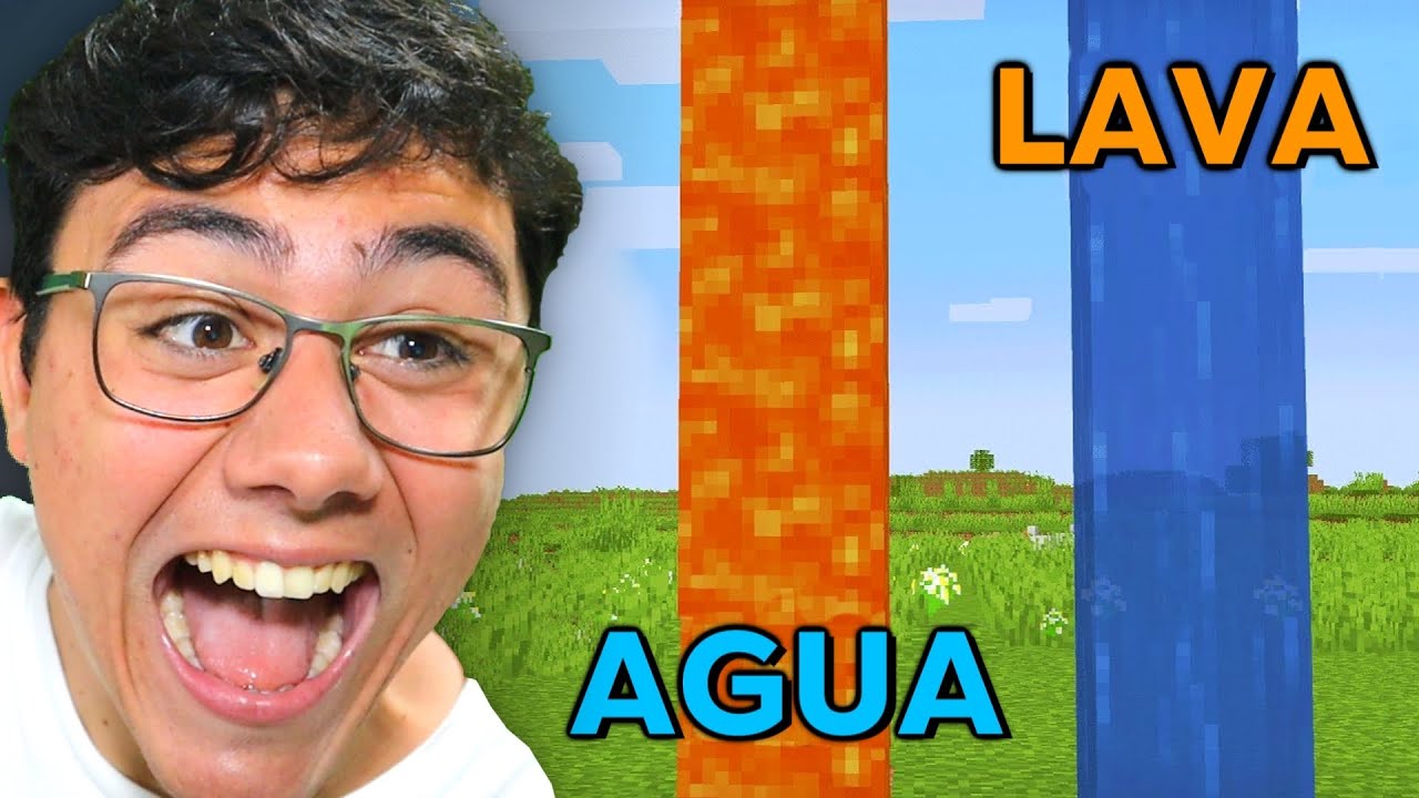 Minecraft pero intercambié el AGUA y la LAVA...