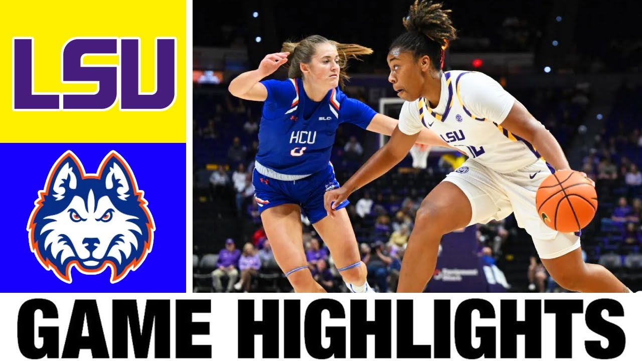 #5 LSU vs Houston Christian Highlights | Women's Basketball | College Basketball 2025
