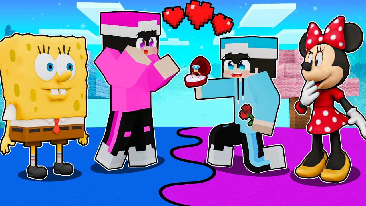 ماين كرافت لكن جمسه يتزوج بنت مشهوره !!؟ 💍🤯