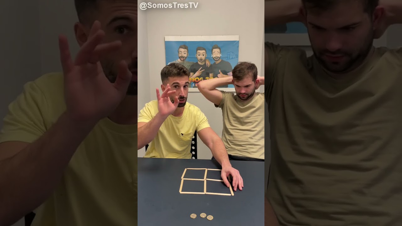 Forma 10 CUADRADOS moviendo SOLO 4 palitos🔲😱
