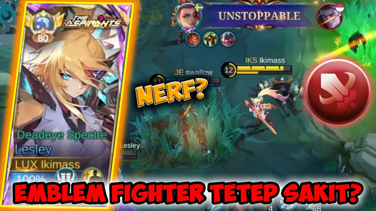 Masih Worth It Kah Emblem Fighter di Lesley? | Top Global Lesley - MLBB