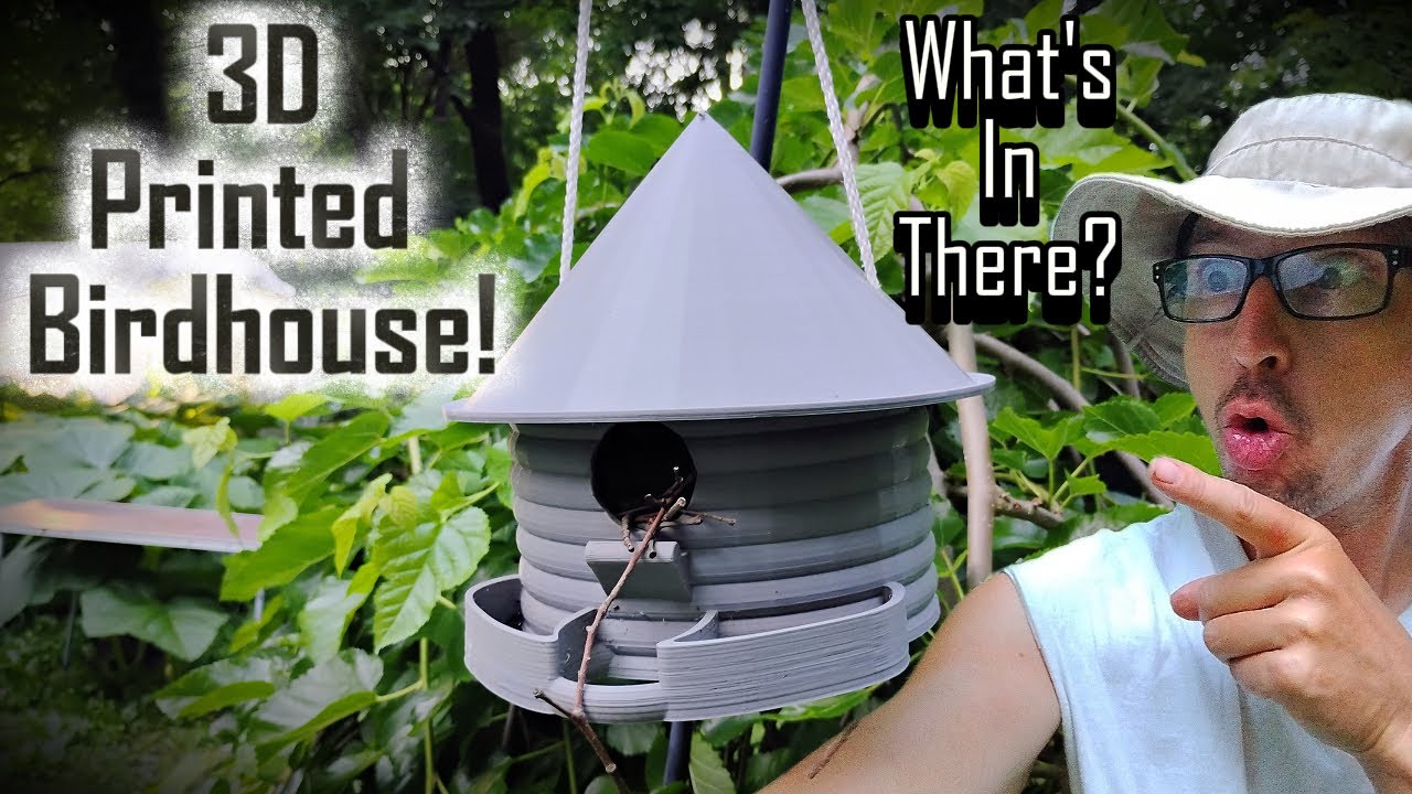 I 3D Printed A DIY Birdhouse!!! Let's Look Inside!