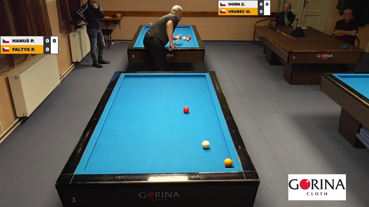 Czech league | Balkline 52/2 | D3 | 9th round | Pavel Hanuš v Petr Křivánek