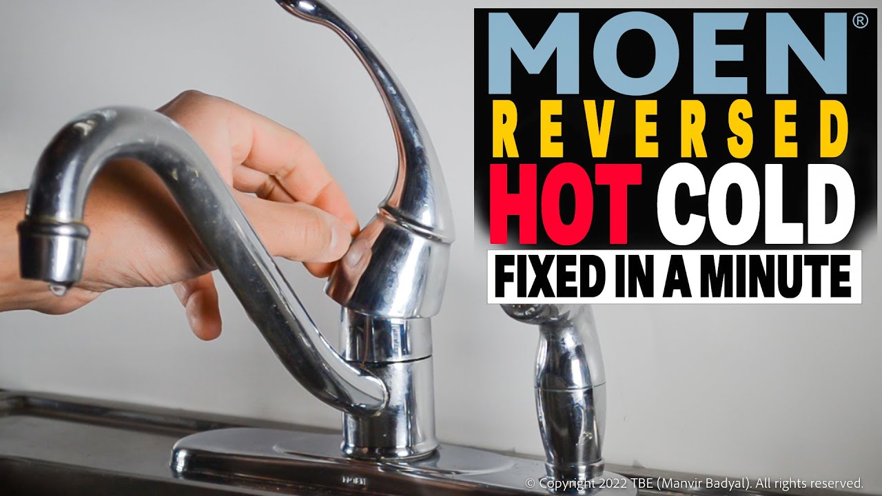 How To Fix REVERSED HOT & COLD Water - Moen Single Handle Faucet (1225 Cartridge)