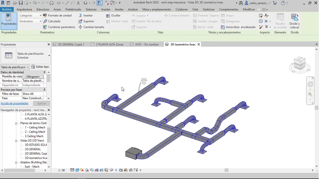 REVIT MEP 58 : Cuantificación de ductos