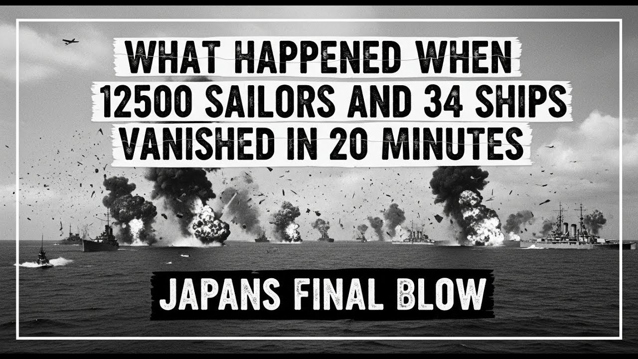 JAPAN’S FINAL BLOW: 12.500 Sailors and 34 Ships DESTROYED in 20 Minutes