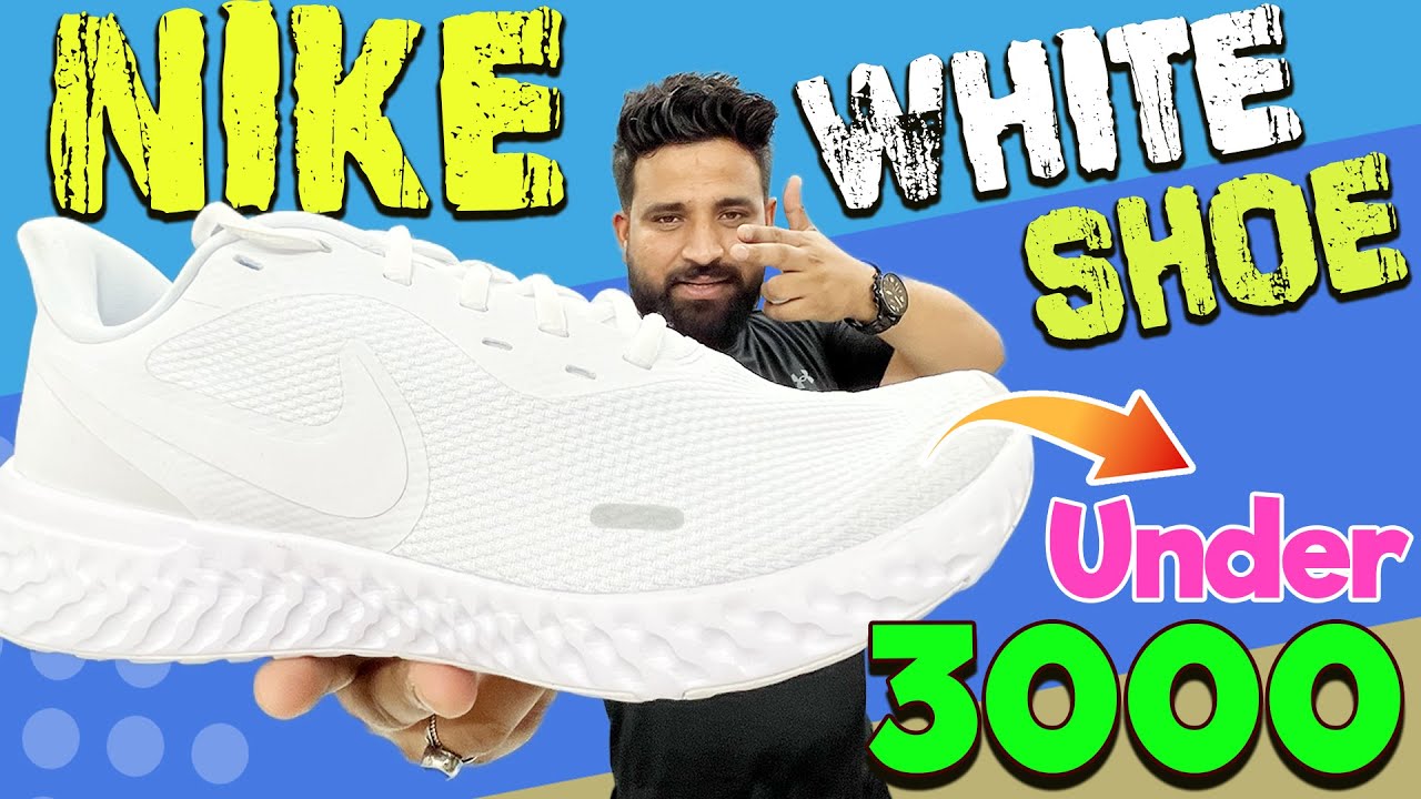 Under 3000 Nike White Shoe || Nike Revolution 5 || Under 3000 Shoes || Budget White Shoes