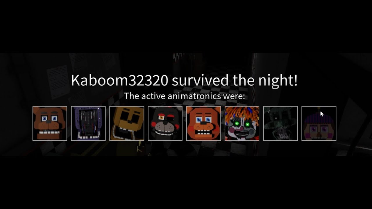 Fnaf Roblox Ultimate Random Night: 100th win
