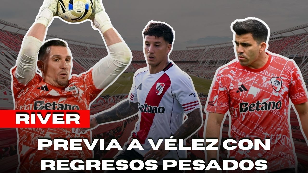 RIVER: Previa a Vélez con regresos pesados - Vuelven jugadores para ir a Liniers