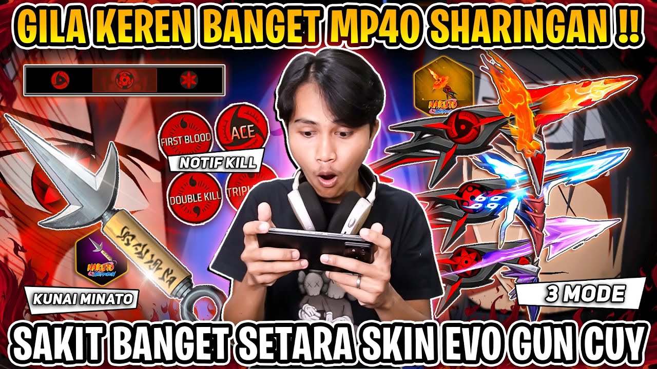 CUMA ABIS 300DM 😎 MP40 ITACHI INI LEBIH OP DARI PADA SKIN EVO GUN CUY !!
