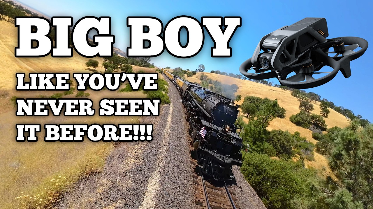 The Greatest Big Boy FPV Video of All Time! // UP 4014 @ Oroville Horseshoe (2024) CLOSE UP!