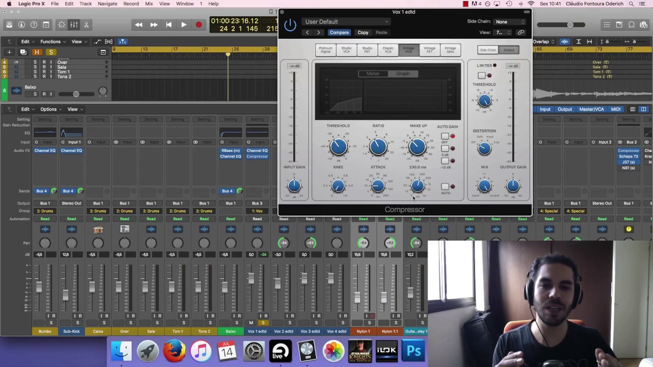 Mixando em Casa - #03 Voz - Equaliza&ccedil;&atilde;o Corretiva, Compress&atilde;o, Attack (ataque), Release e Knee