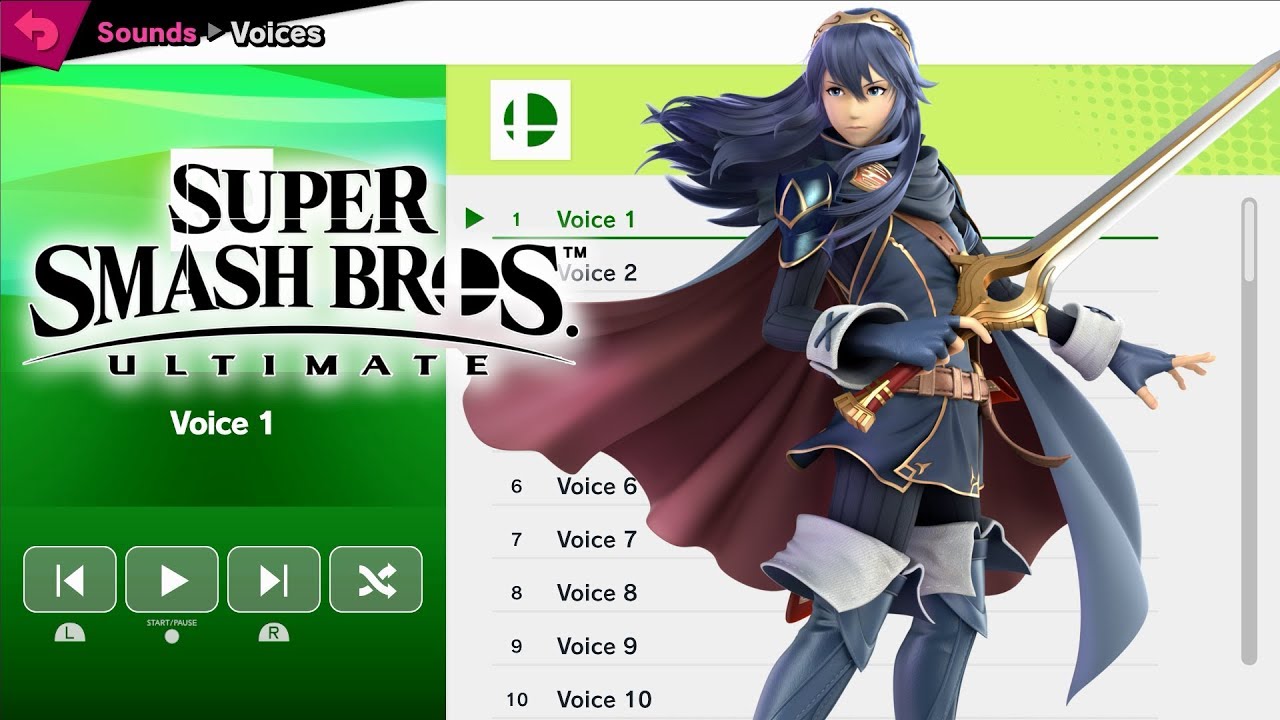 Lucina Voices - Super Smash Bros Ultimate