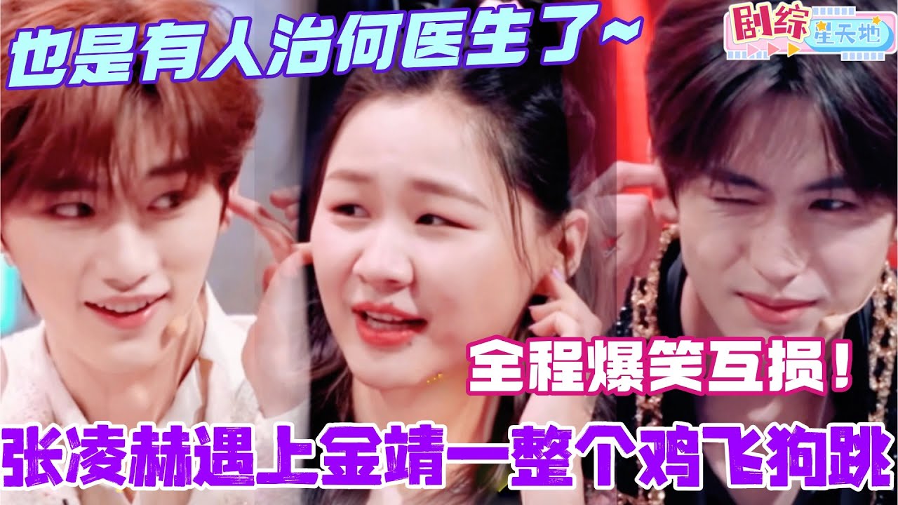 当张凌赫遇上金靖就是一整个鸡飞狗跳！冤种姐弟全程爆笑互损！也是有人治何医生了~ #金靖 #你好星期六 #综艺 #娱乐 #cdrama #搞笑 #张凌赫 #爱你 #zhanglinghe #chipu