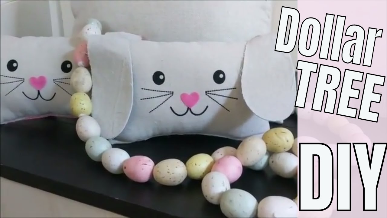 Dollar Tree EASTER DIY!  Decorative Bunny Pillows