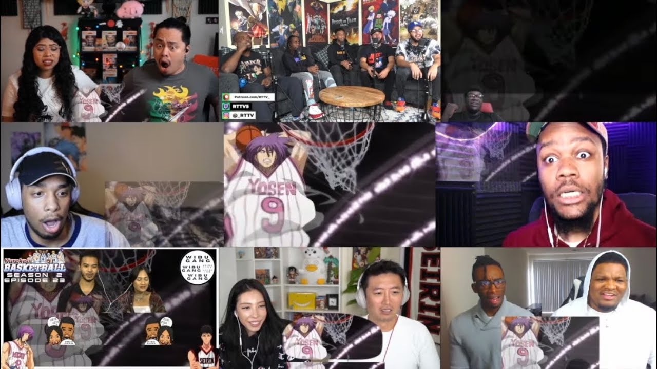 MURASAKIBARA'S THOR HAMMER Reaction Mashup [Kuroko's Basketball Episode 48]