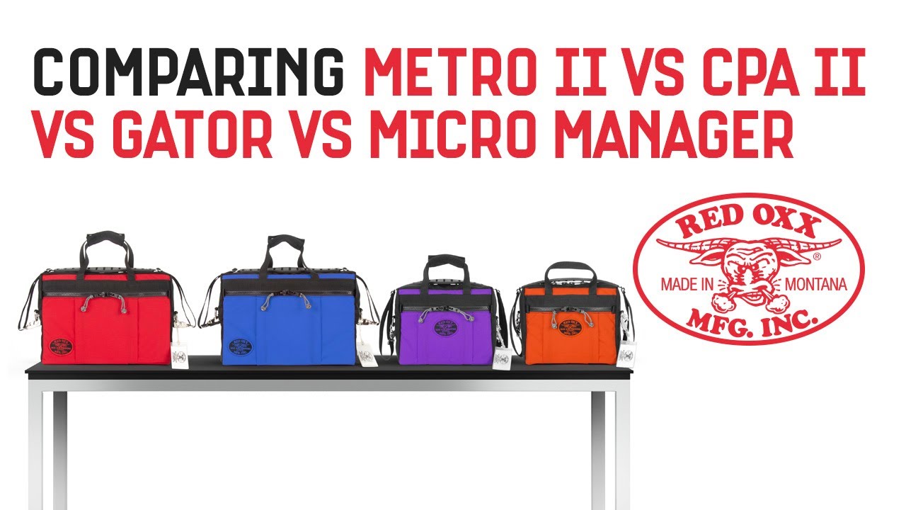 Comparing Red Oxx Metro II vs CPA II vs Gator vs Micro Manager Laptop Briefcases