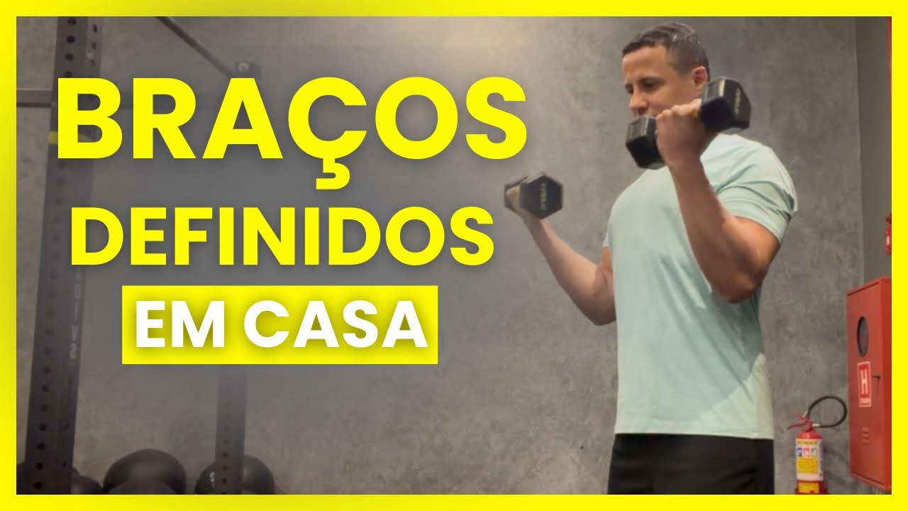 Treino de braço em casa para mulheres 🔥 Emagreça e defina com halteres